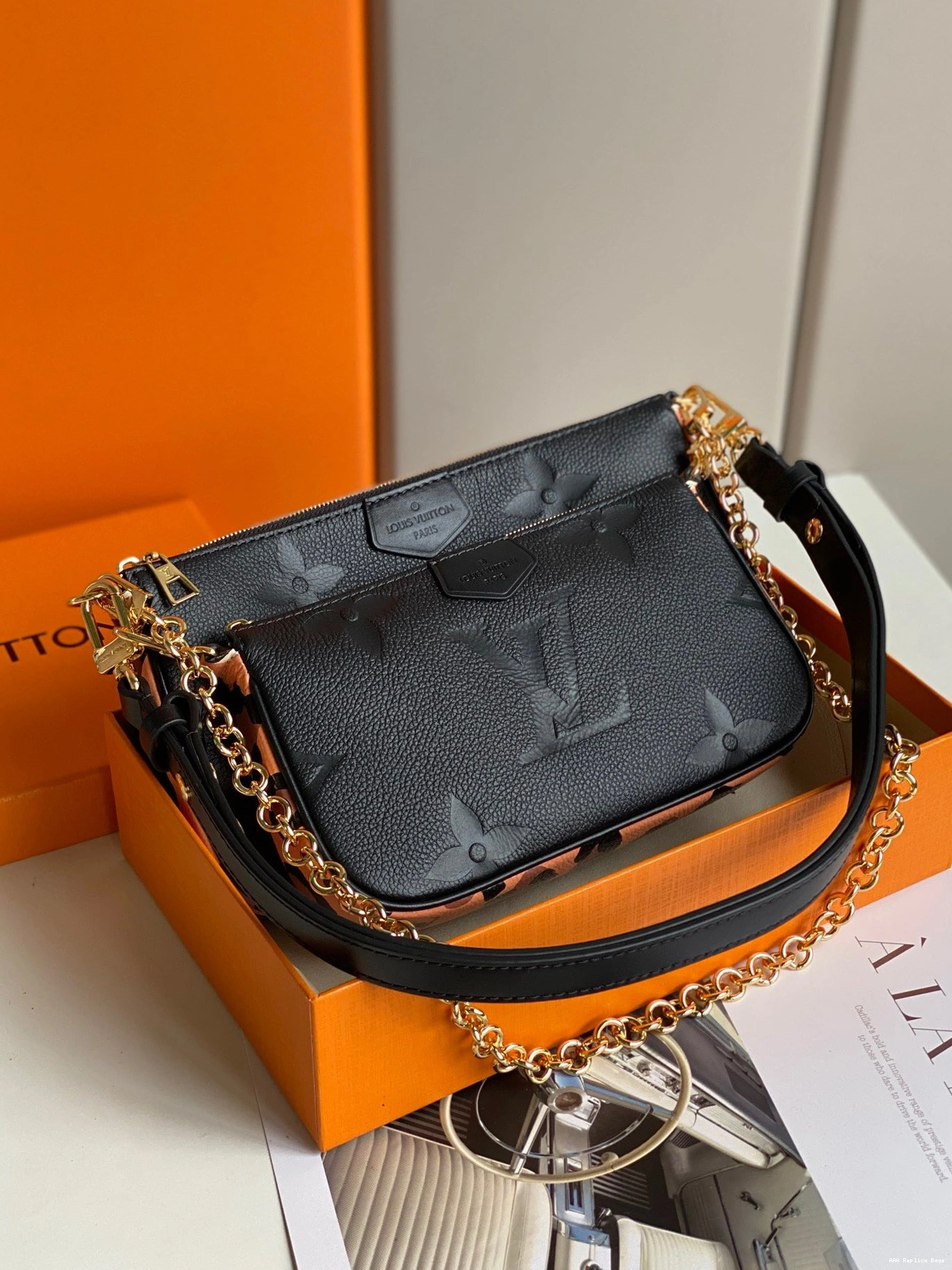 Aaa replica bags VUITTON POCHETTE MULTI LOUIS ACCESSOIRES 0717